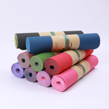 Yugland Eco Friendly Soft Double Color Label Private Good Quality TPE Yoga Mats